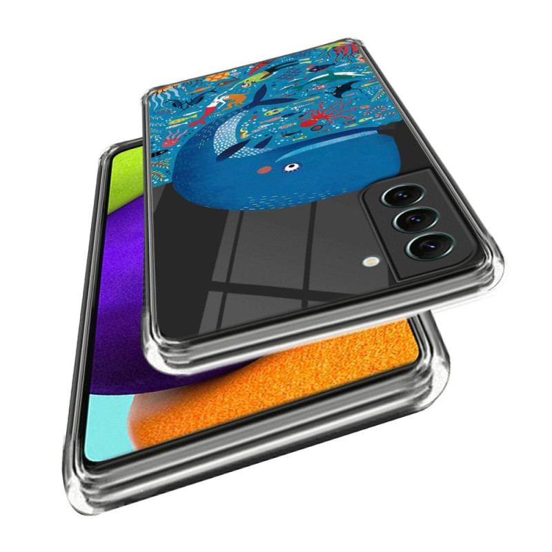 Capa Para Samsung Galaxy S23 Plus 5G Baleia Transparente