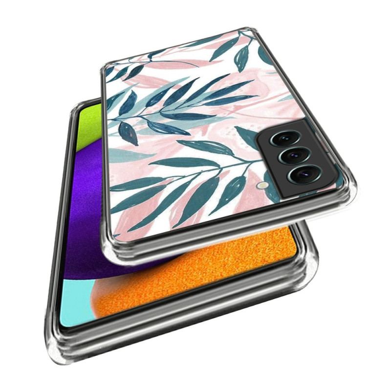 Capa Para Samsung Galaxy S23 Plus 5G Folhas Coloridas