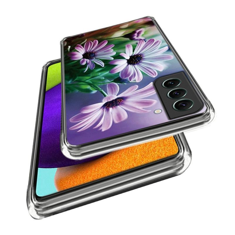 Capa Para Samsung Galaxy S23 Plus 5G Silicone Floral