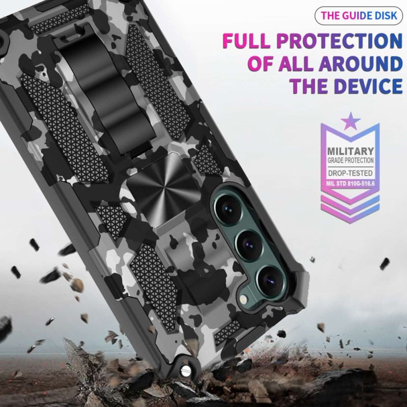 Capa Para Samsung Galaxy S23 Plus 5G Suporte Removível De Camuflagem