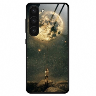 Capa Para Samsung Galaxy S23 Plus 5G Vidro Temperado Do Homem Da Lua