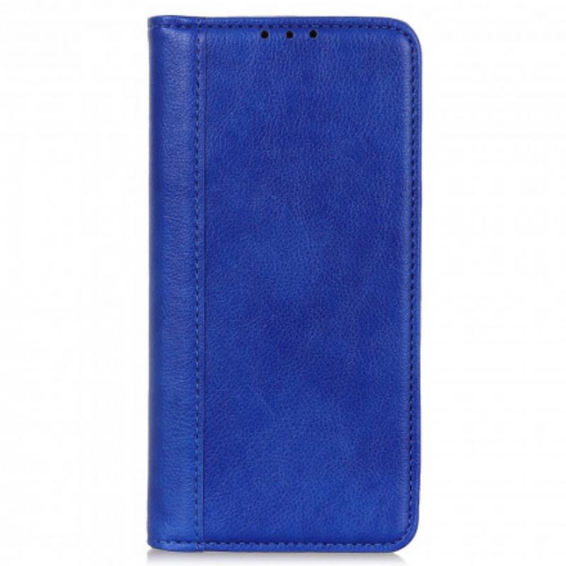 Capa De Celular Para Motorola Edge 20 Pro Flip Versão Couro Rachado Lichia