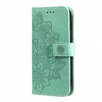 Capa Em Pele Para Motorola Edge 20 Pro Mandala