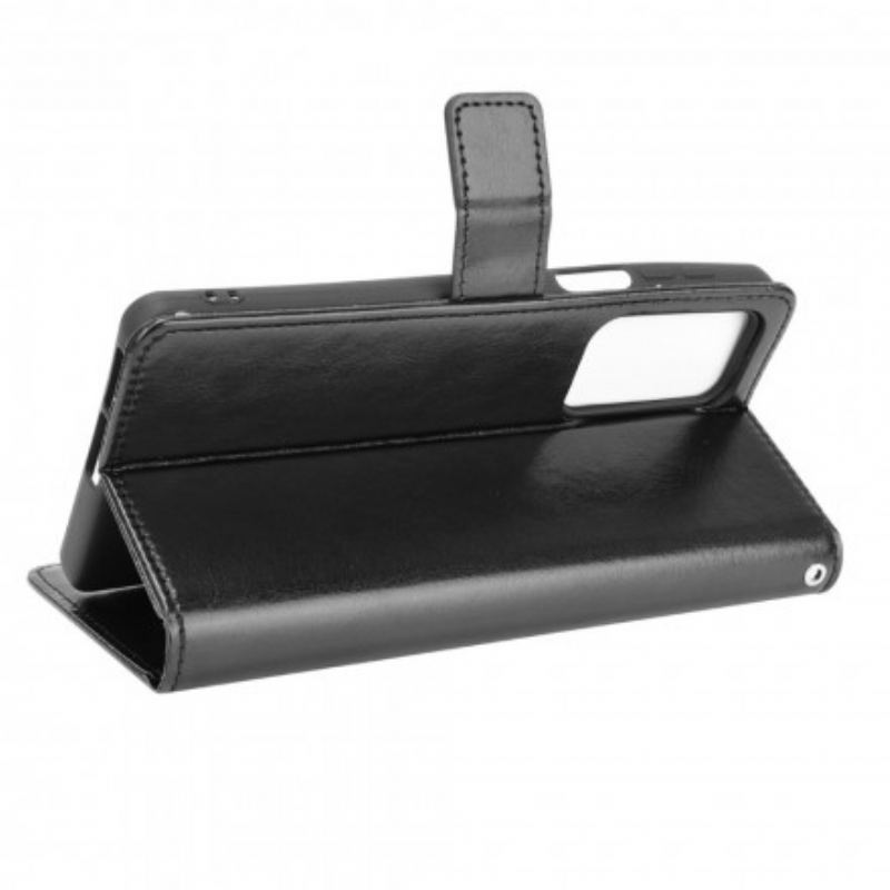 Capa Flip Para Motorola Edge 20 Pro Couro Falso Chamativo