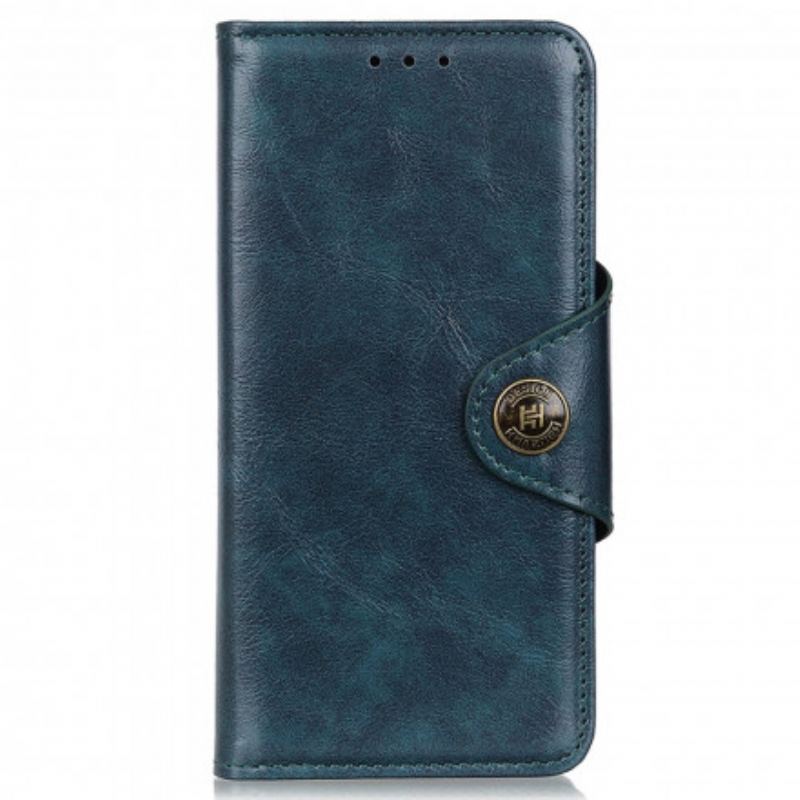 Capa Flip Para Motorola Edge 20 Pro Imitação De Couro Brilhante Khazneh