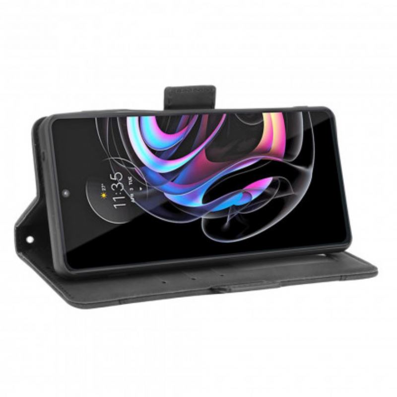 Capa Flip Para Motorola Edge 20 Pro Multi-card Premier Class