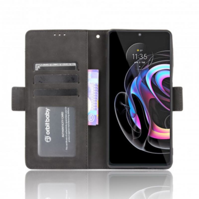 Capa Flip Para Motorola Edge 20 Pro Multi-card Premier Class