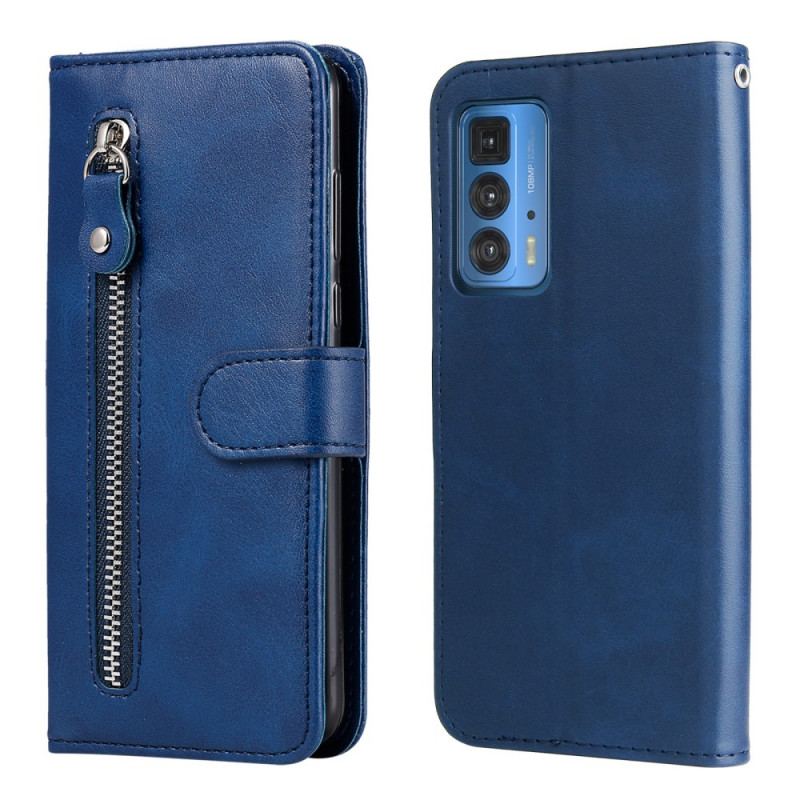 Capa Flip Para Motorola Edge 20 Pro Porta-moedas Vintage