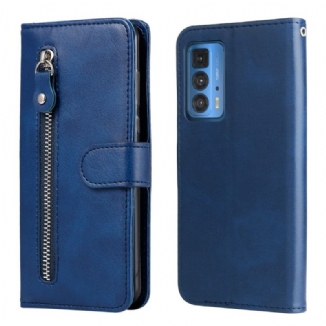 Capa Flip Para Motorola Edge 20 Pro Porta-moedas Vintage