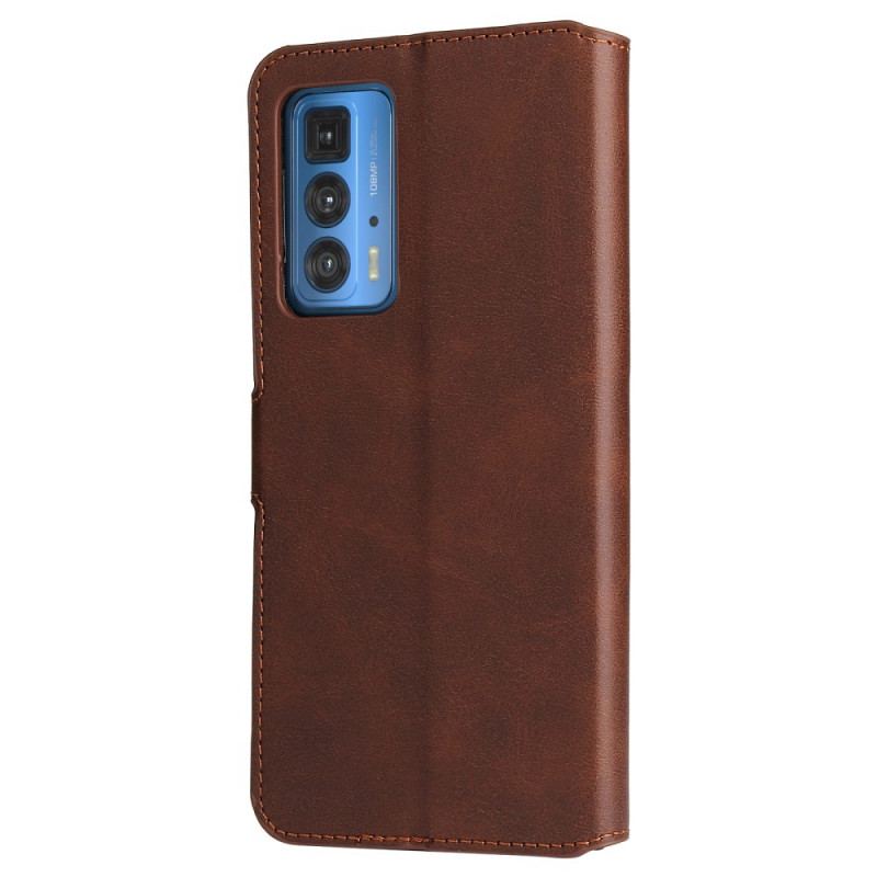 Capa Flip Para Motorola Edge 20 Pro Série De Cores Sólidas