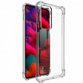 Capa Para Motorola Edge 20 Pro Transparente Com Filme De Tela Imak