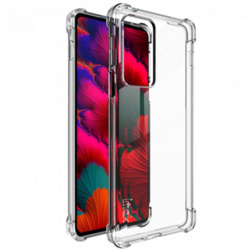 Capa Para Motorola Edge 20 Pro Transparente Com Filme De Tela Imak