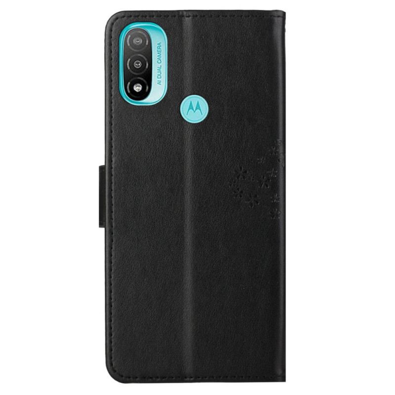 Capa Flip Para Moto G71 5G De Cordão Tanga E Corujas