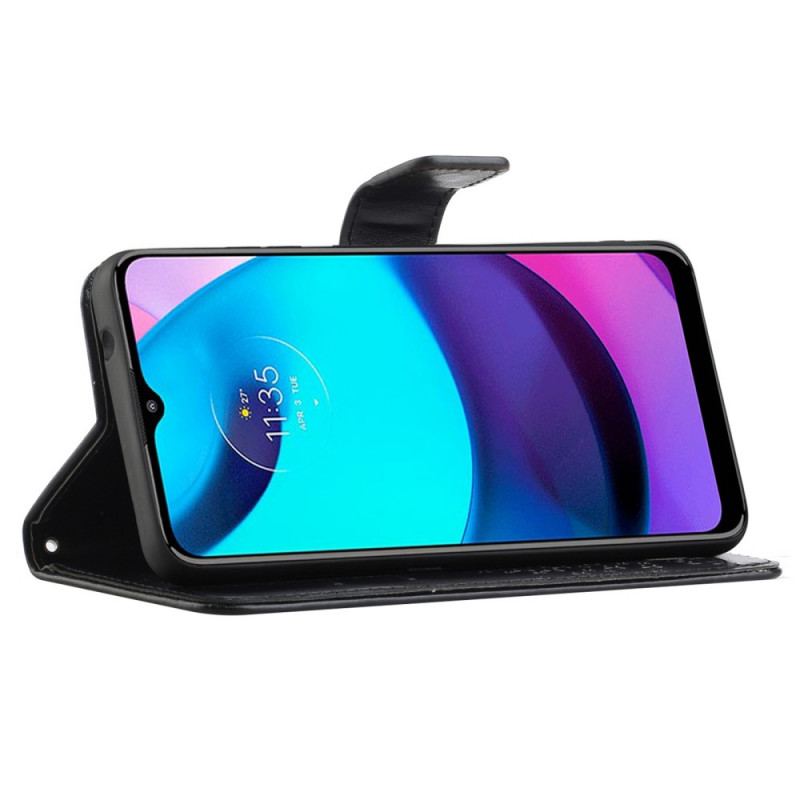 Capa Flip Para Moto G71 5G De Cordão Tanga E Corujas