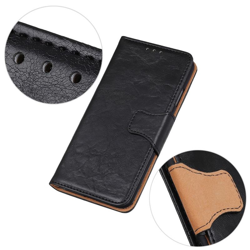 Capa Flip Para Moto G71 5G De Couro Aba Magnética De Dupla Face