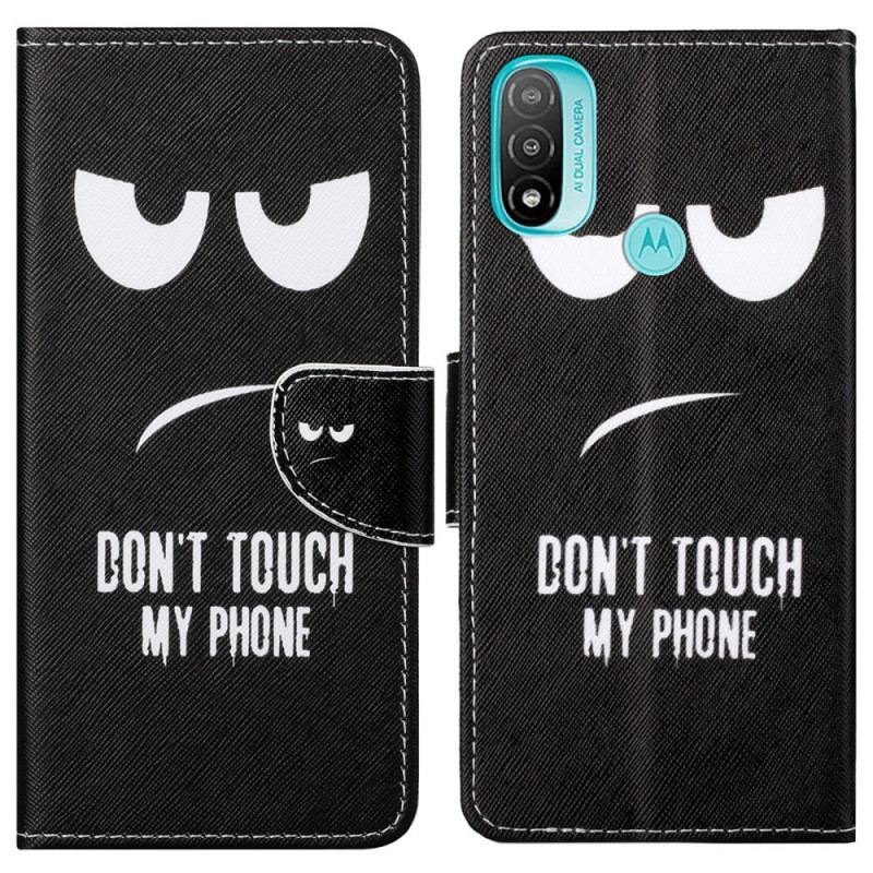 Capa Flip Para Moto G71 5G Não Toque No Meu Telefone