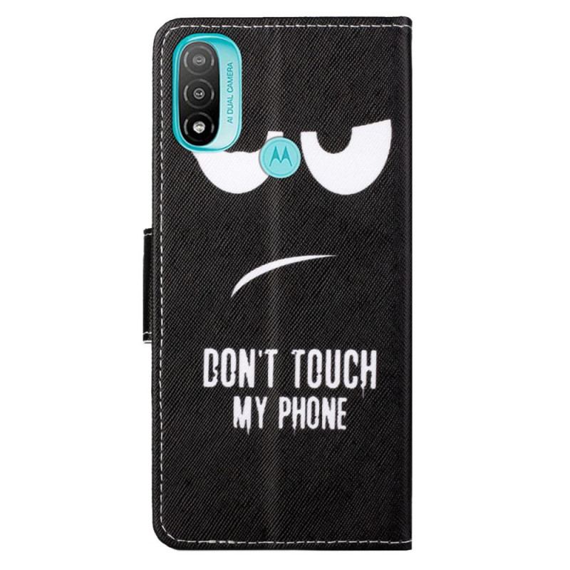 Capa Flip Para Moto G71 5G Não Toque No Meu Telefone