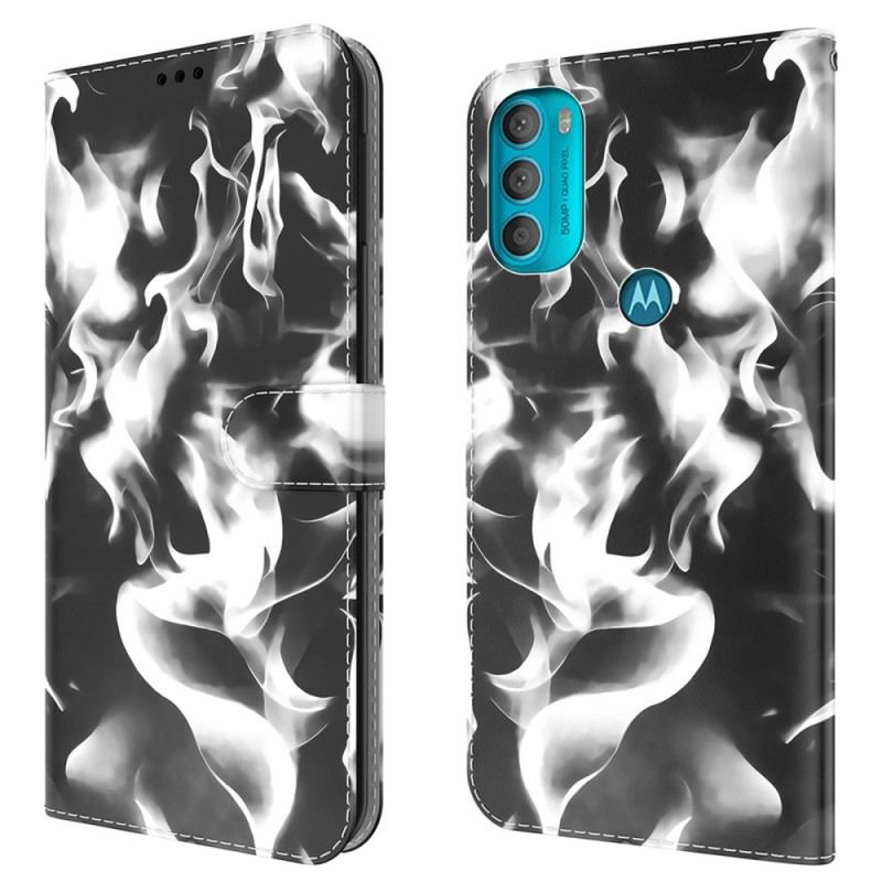 Capa Flip Para Moto G71 5G Padrão Abstrato