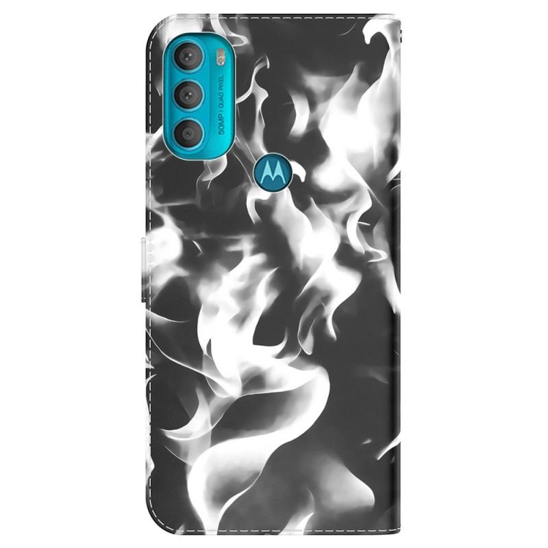 Capa Flip Para Moto G71 5G Padrão Abstrato