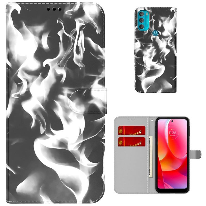 Capa Flip Para Moto G71 5G Padrão Abstrato