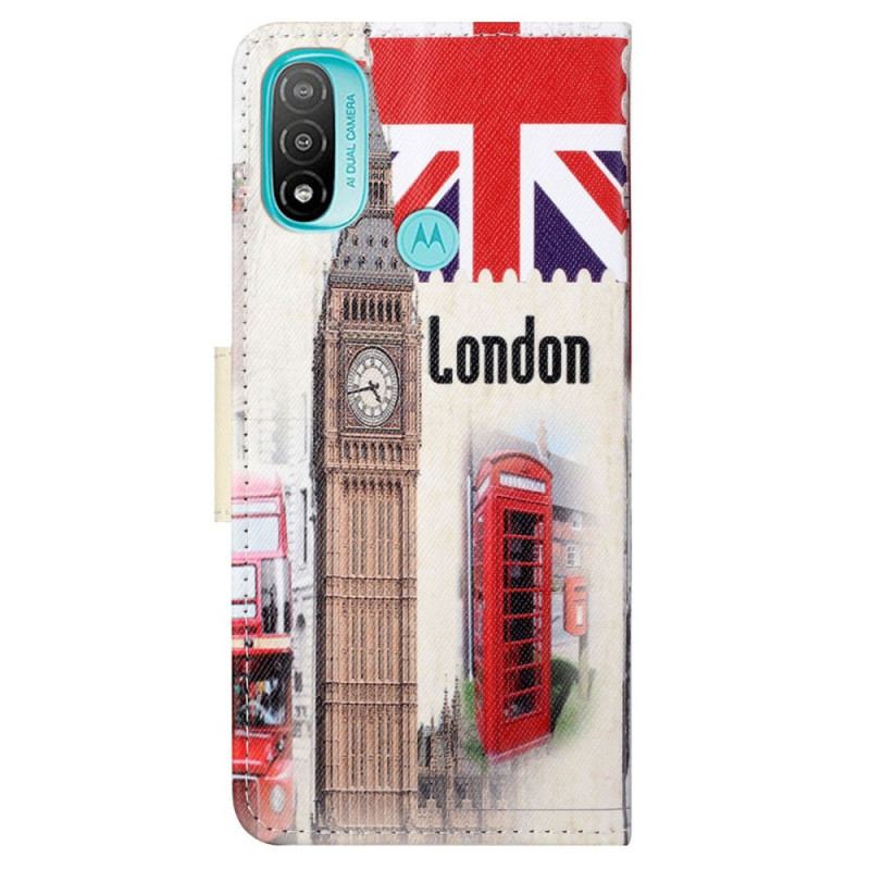 Capa Flip Para Moto G71 5G Vida Em Londres