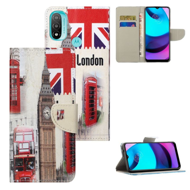 Capa Flip Para Moto G71 5G Vida Em Londres