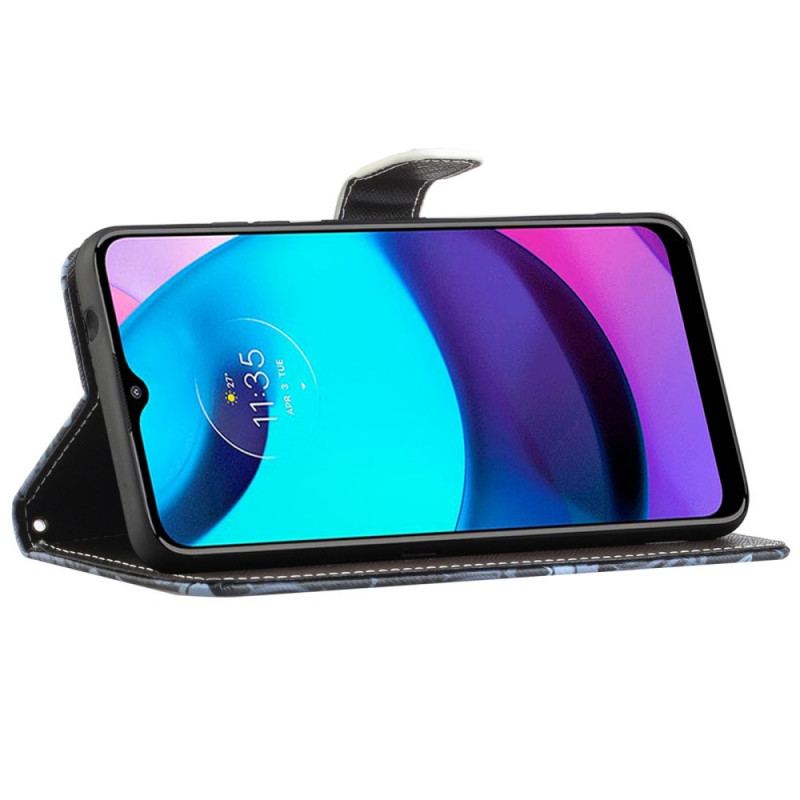 Capa Folio Para Moto G71 5G De Cordão Libélulas Strappy