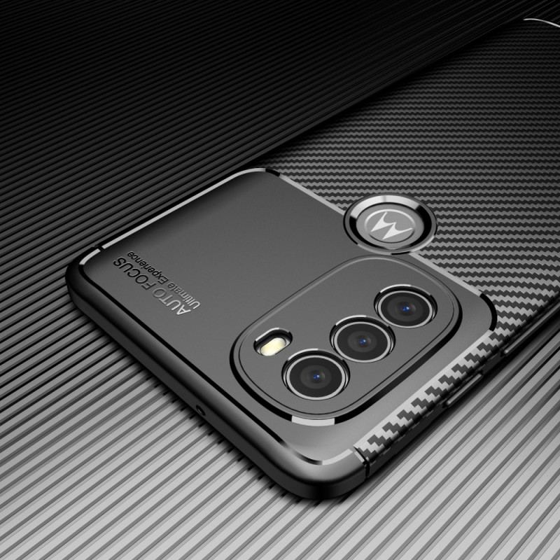 Capa Para Moto G71 5G Mangueira De Fibra De Carbono