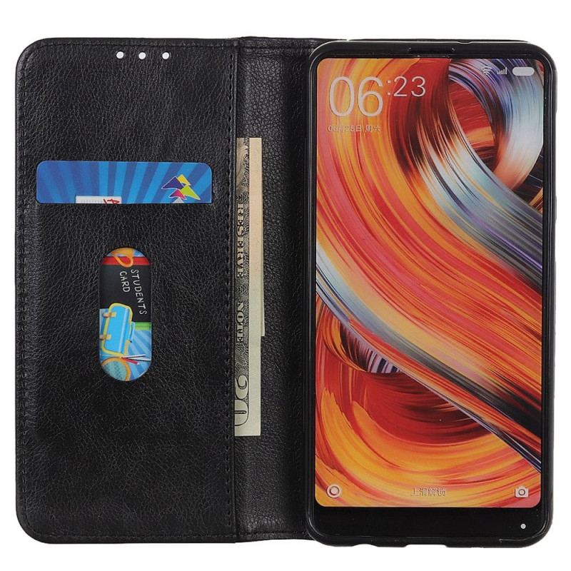 Capa De Celular Para Sony Xperia 5 IV Flip Couro Rachado