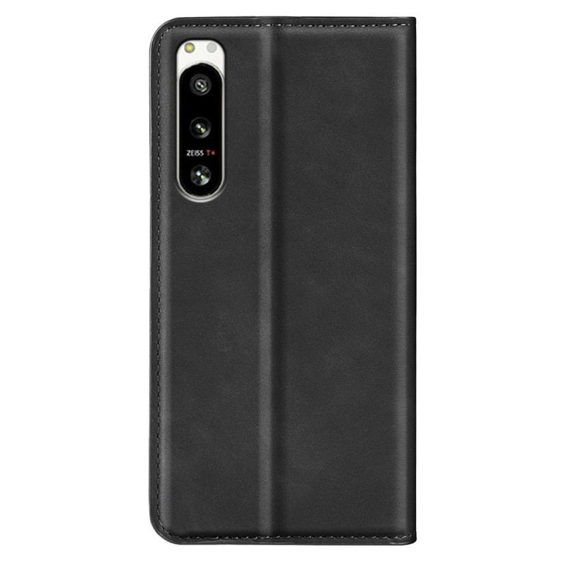 Capa De Celular Para Sony Xperia 5 IV Flip Estilo De Couro