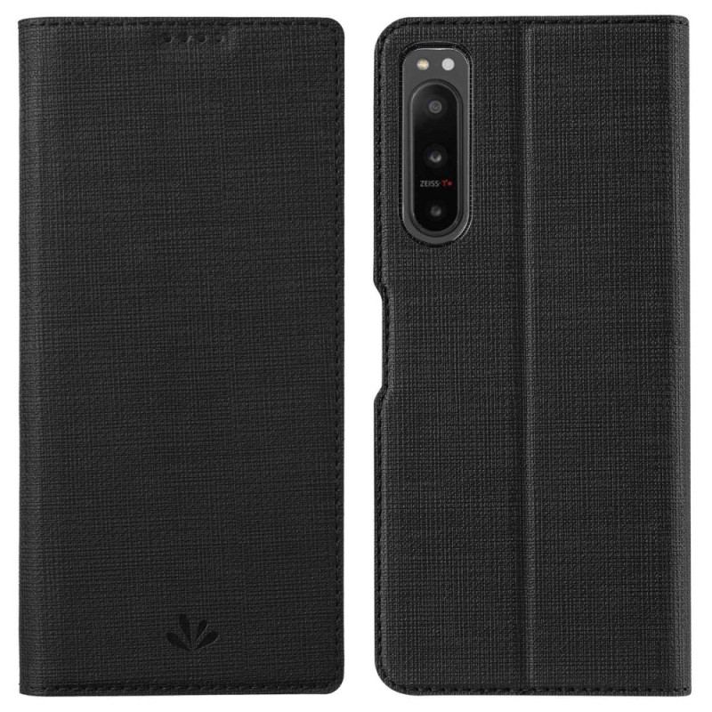 Capa De Celular Para Sony Xperia 5 IV Flip Série Vili Dmx Texturizada