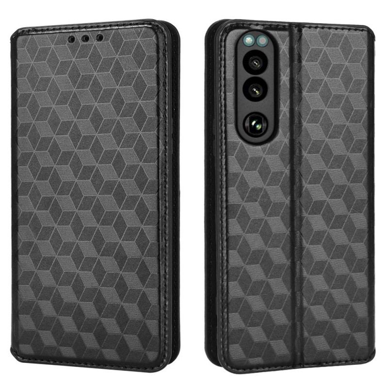 Capa De Celular Para Sony Xperia 5 IV Flip Textura 3d