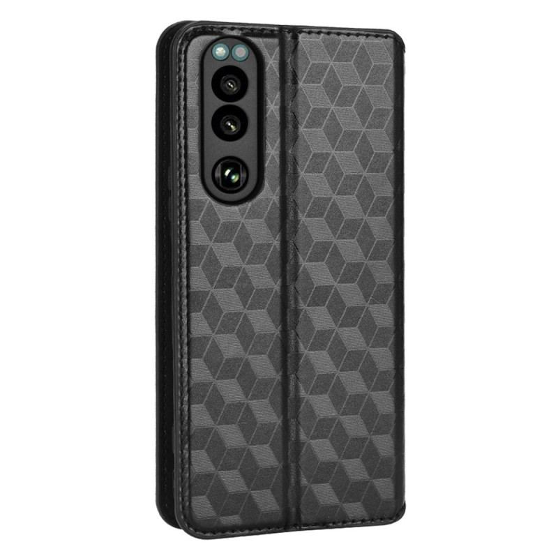 Capa De Celular Para Sony Xperia 5 IV Flip Textura 3d