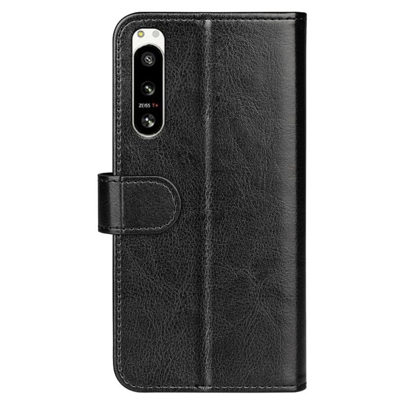 Capa De Couro Para Sony Xperia 5 IV Couro Falso Vintage