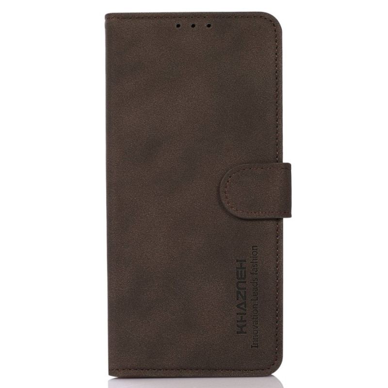 Capa De Couro Para Sony Xperia 5 IV Khazneh Moda Efeito Couro