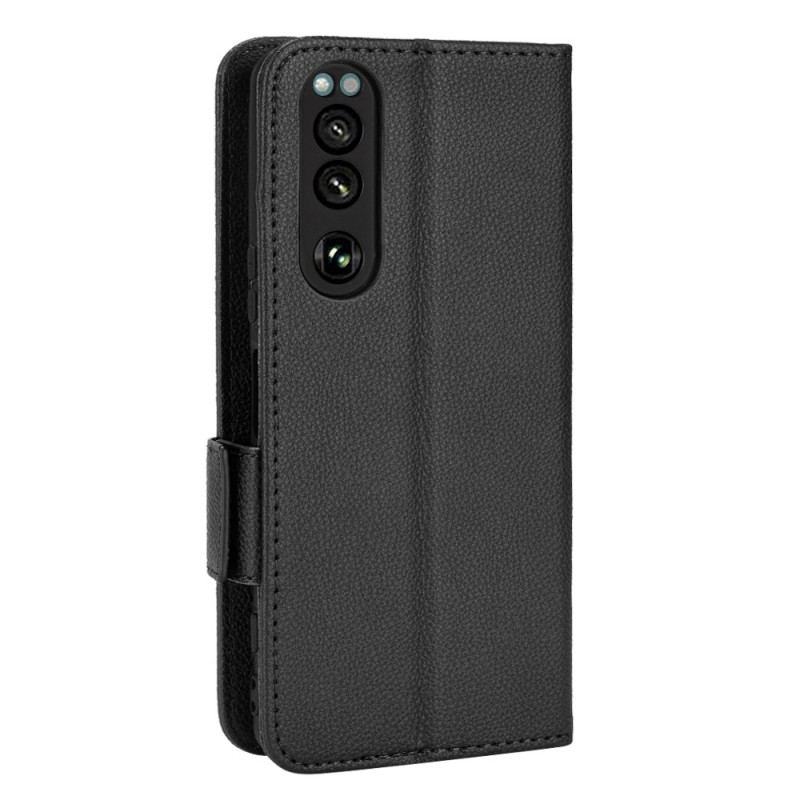 Capa De Couro Para Sony Xperia 5 IV Ultrafino