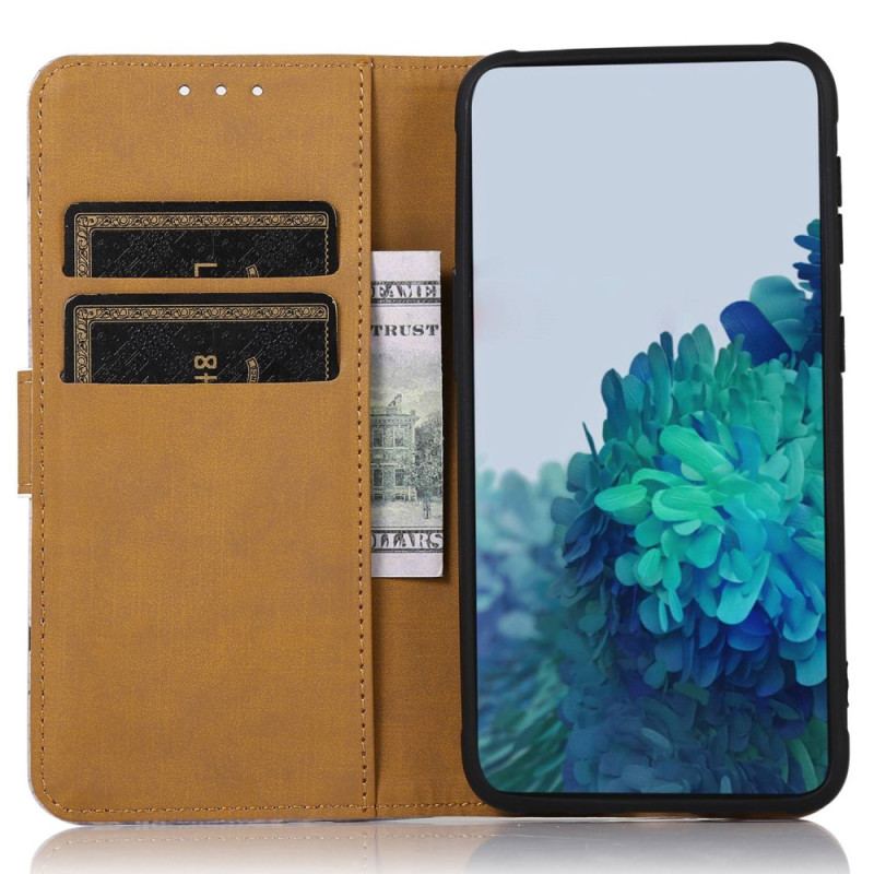 Capa Em Pele Para Sony Xperia 5 IV Tigre Feroz