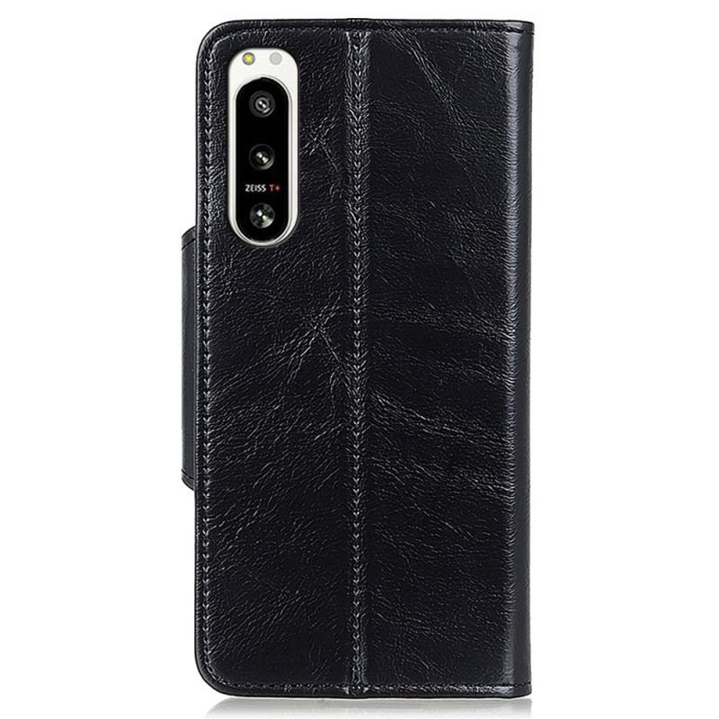 Capa Flip Para Sony Xperia 5 IV Botão De Fecho