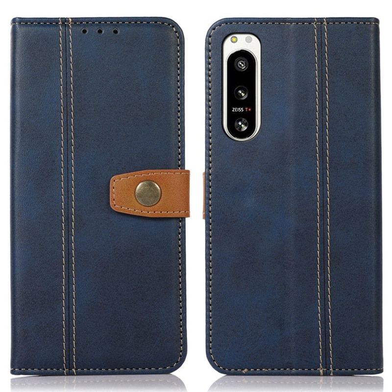 Capa Flip Para Sony Xperia 5 IV Com Alça