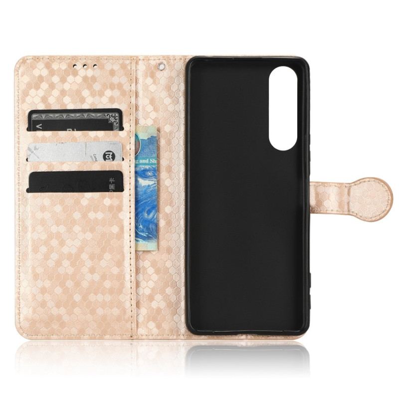 Capa Flip Para Sony Xperia 5 IV De Cordão Design Strappy 3d