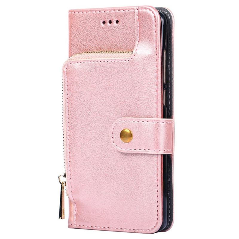 Capa Flip Para Sony Xperia 5 IV Porta-moedas Com Zíper