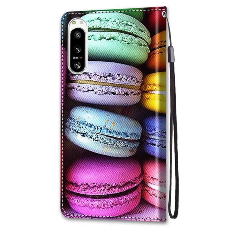 Capa Folio Para Sony Xperia 5 IV Macarons