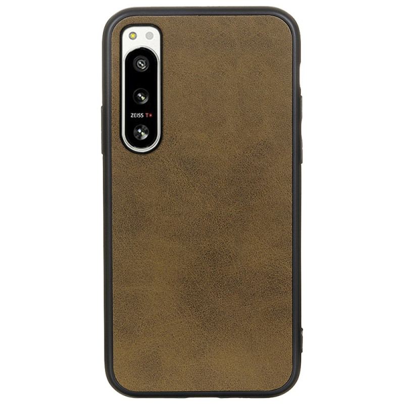 Capa Para Sony Xperia 5 IV Efeito Couro