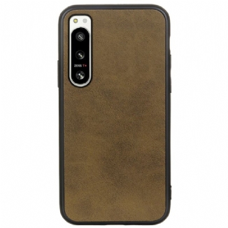 Capa Para Sony Xperia 5 IV Efeito Couro