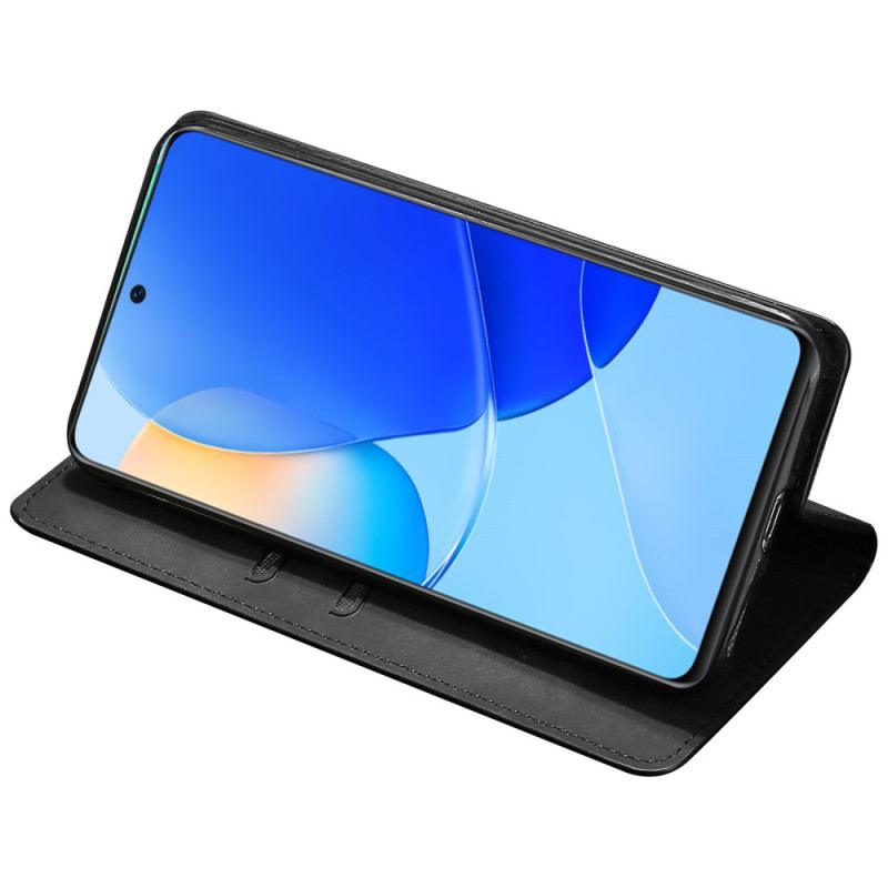 Capa De Celular Para Honor 90 Flip Estilo Couro Suave