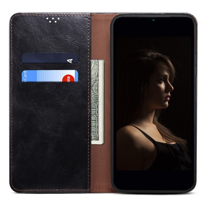 Capa De Celular Para Honor 90 Flip Imitação De Couro Encerado