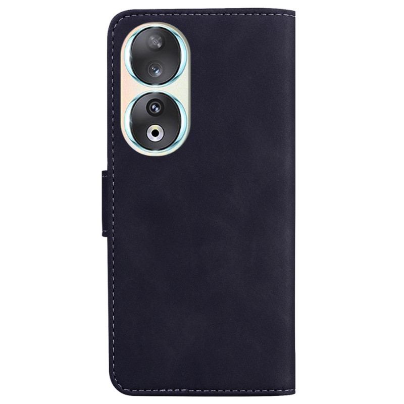 Capa Flip Para Honor 90 Borboleta