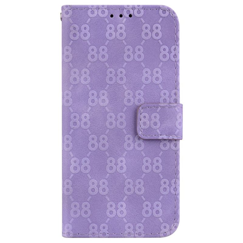 Capa Flip Para Honor 90 Desenho 88 Com Cordão