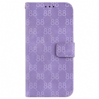 Capa Flip Para Honor 90 Desenho 88 Com Cordão