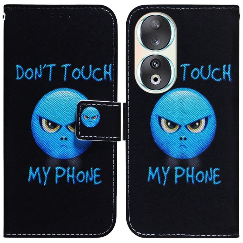 Capa Flip Para Honor 90 Telefone Emoji